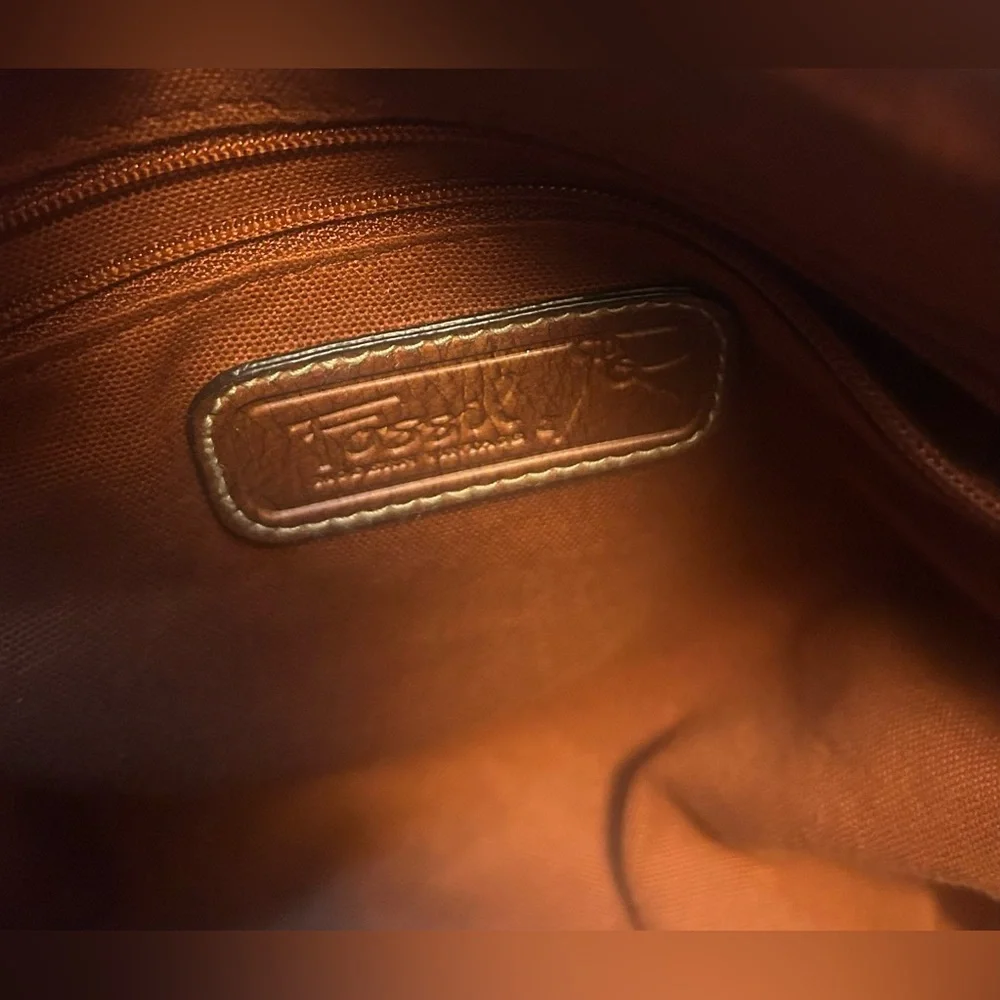 Fossil Neutral Tan and Brown Woven Handbag